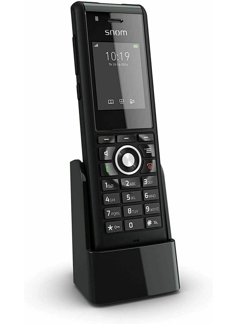Snom هاتف سنام M85 DECT اللاسلكي، وظيفة إنذار، لوحة مفاتيح مضاءة، مشبك حزام، جهاز يدوي متين، قابل للتوصيل بسماعة الرأس، مستشعرات موضع مدمجة، حماية IP-65 - Image 2